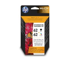 HP 62 Instant Black & Tri Colour Ink with HP Instant Ink Enrolment - £24 credit
